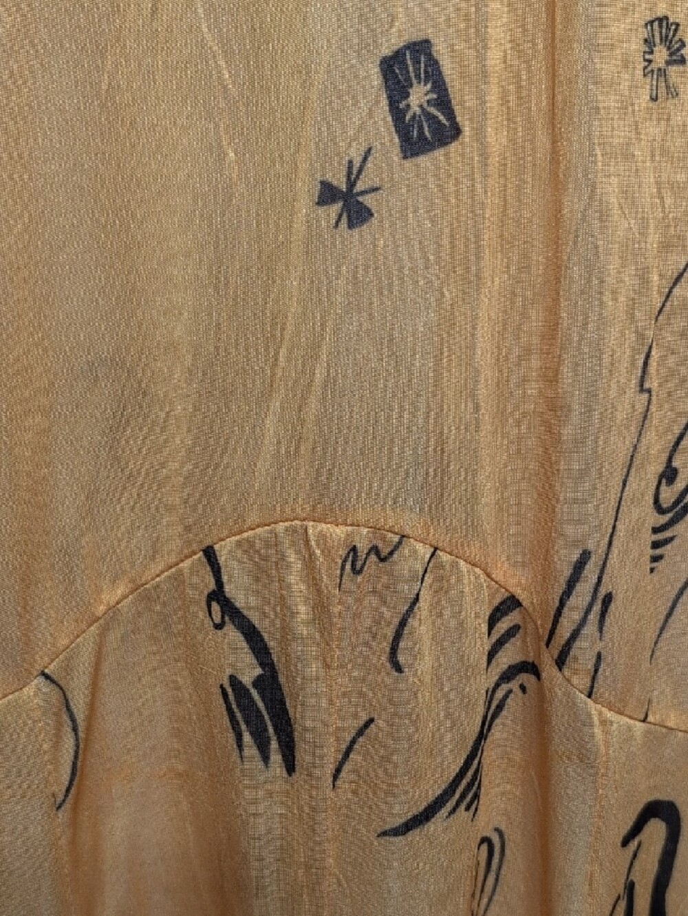 Zara Yellow Printed Cap-Sleeve Maxi Dress - Picture 3 of 11